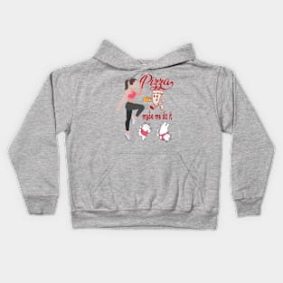 Pizza Made Me Do It Kids Hoodie